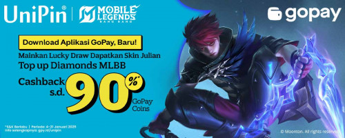 Jan – Mainkan Lucky Draw Dapatkan Skin Julian & Cashback 12Ribu GoPay Coins!